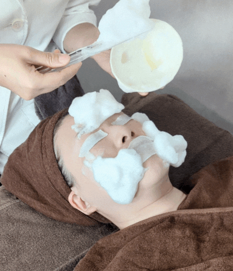 フェイスパックの施術例