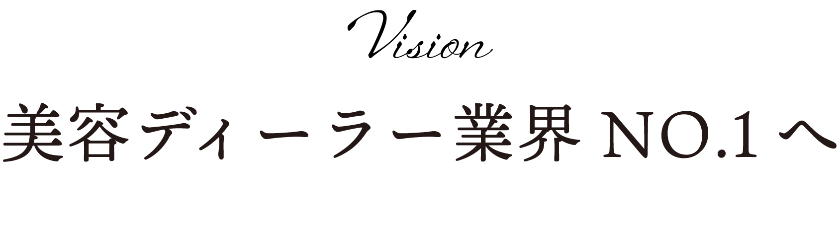 美容ディーラー業界NO.1へ